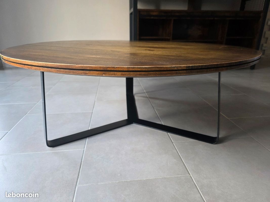 Table basse style industriel (image 2)