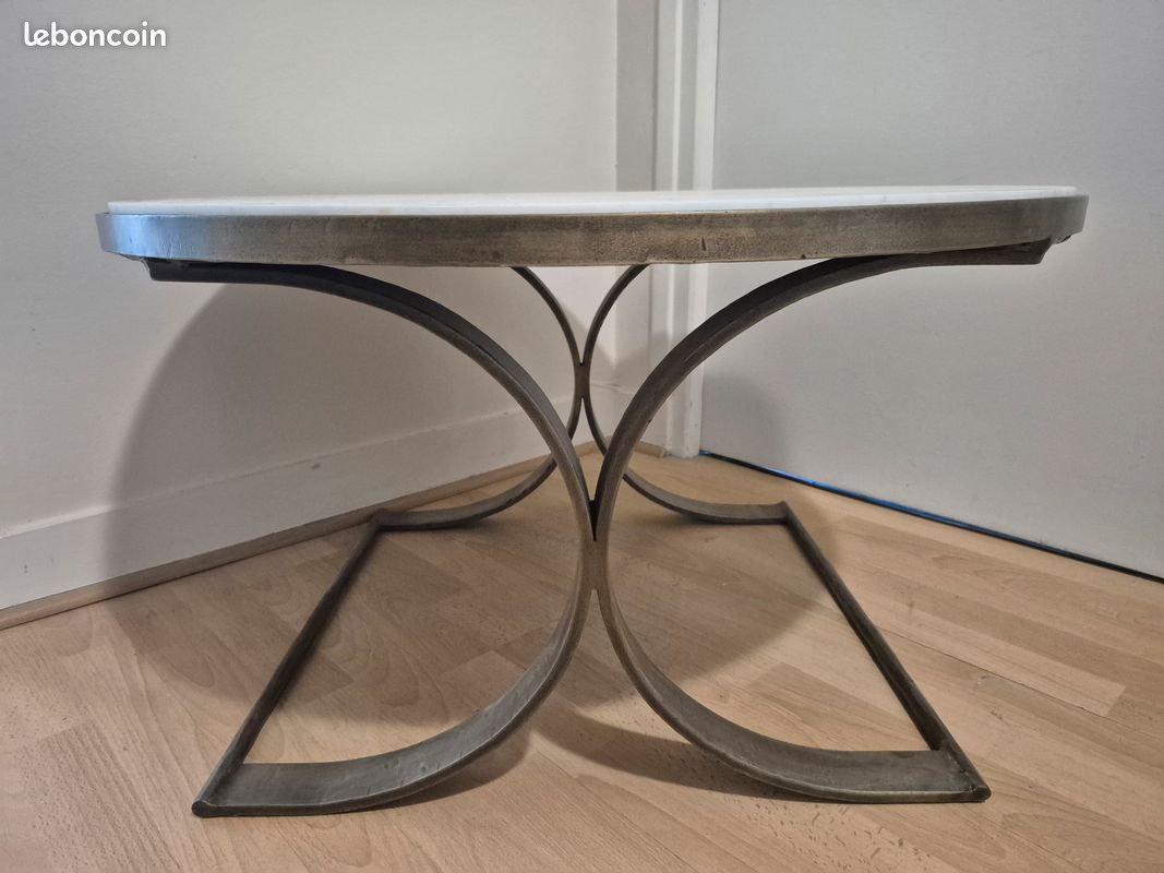 Table basse en marbre ronde (image 3)