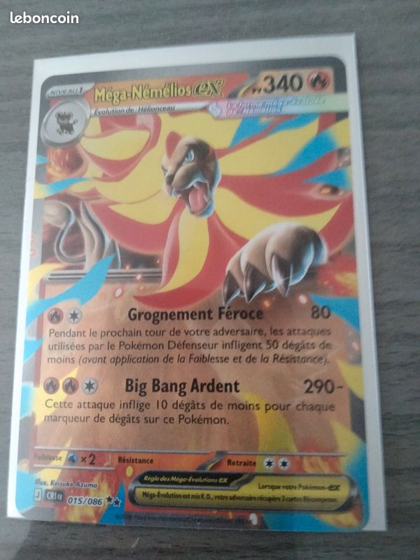 Carte pokémon collection méga - nemelios. EX (image 1)