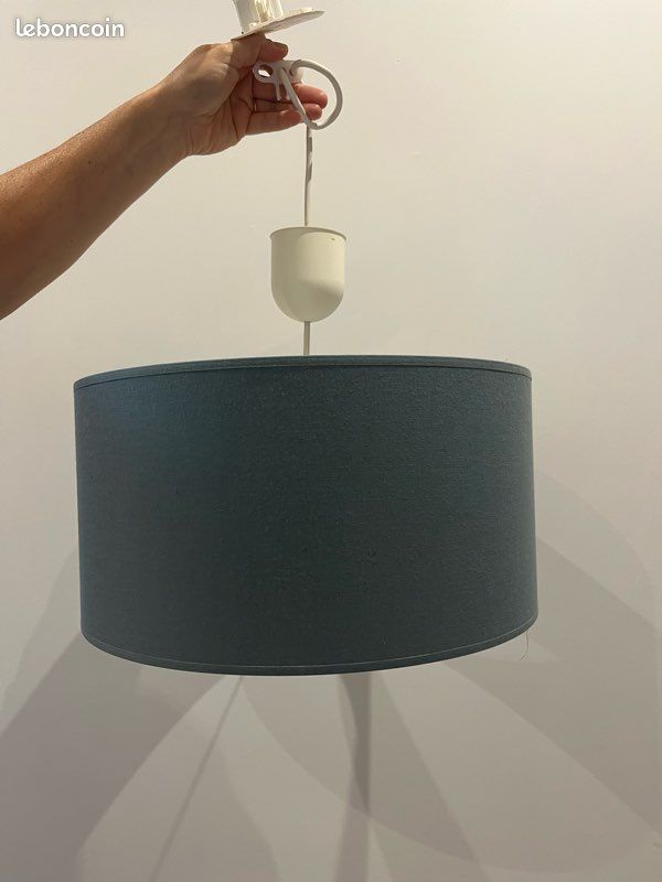 Suspension lampe bleu (image 1)