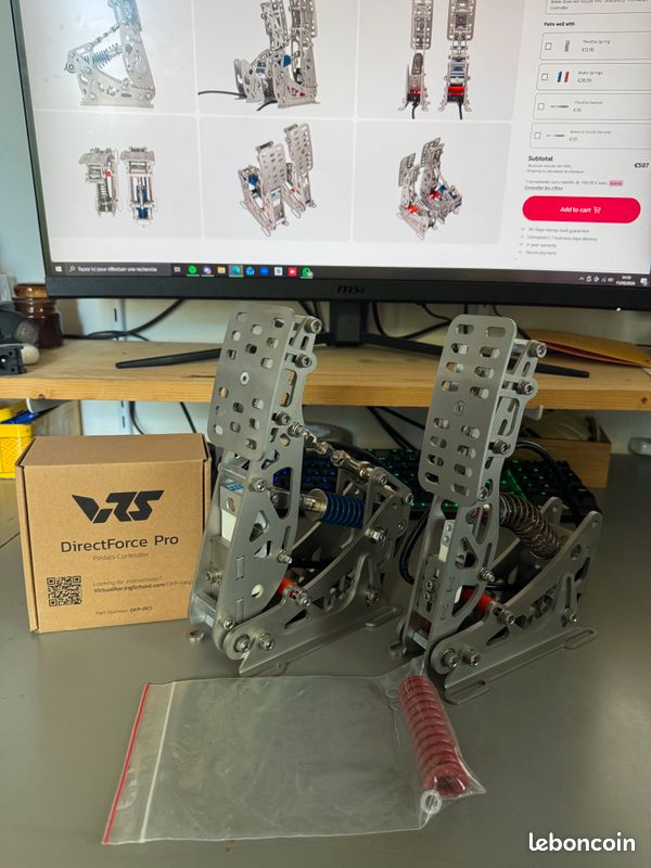 VRS DirectForce Pro Pedals - Pédales de simracing (image 2)