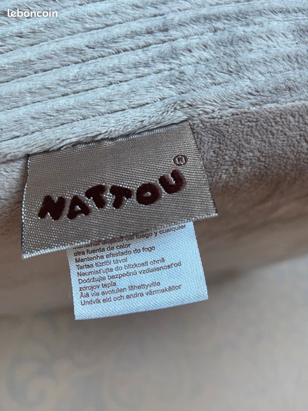 Petit fauteuil enfant NATTOU beige en très bon état (image 6)