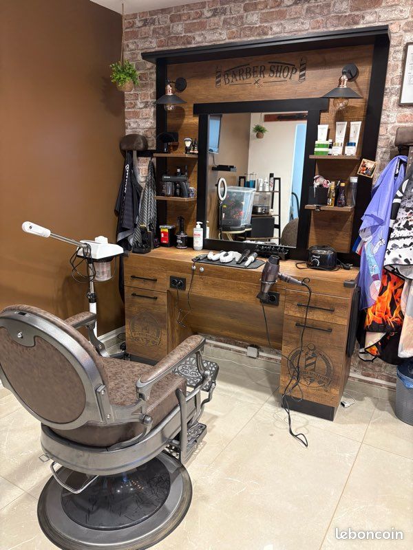 1 Meuble + 1 siège barber (image 1)