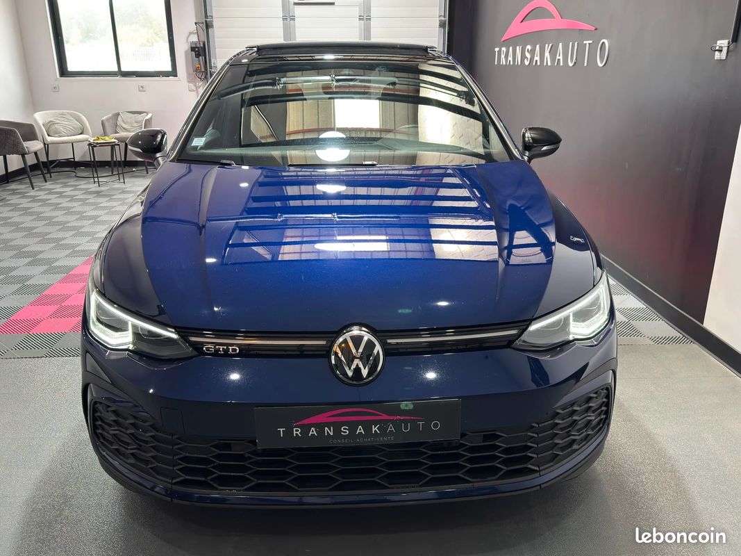 Volkswagen GOLF VIII 2.0 TDI SCR 200CH GTD DSG7 2e Main FR / Toit Ouvrant / Suivi Complet VW (image 8)