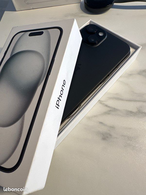 IPhone 15 Noir 128 Go – Neuf, écran sous blister – 600 (image 6)