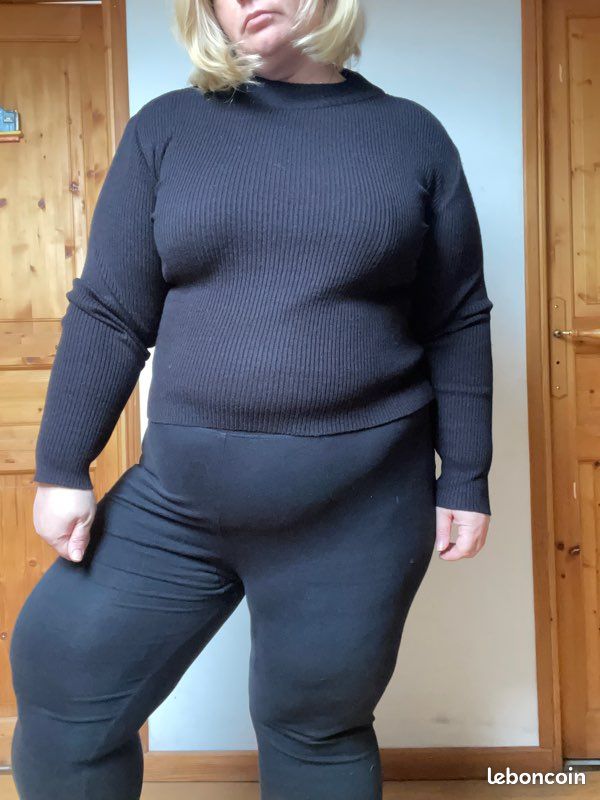 Pull Col Roulé Sifrati Taille 40 Noir (image 3)