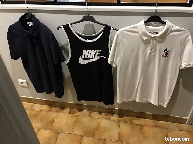 Lots 2 polos + 1 Tee-shirts taille M bon état (image 1)
