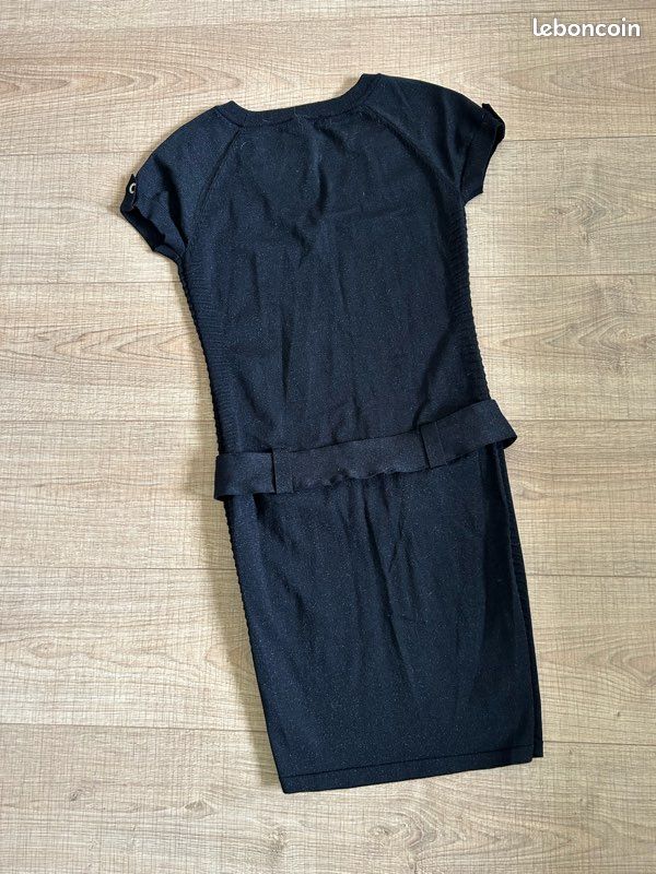 Robe Soirée Morgan Noire Et Dorée Pailletée - Taille S - Neuf Jamais Porté - Coupe Moulante