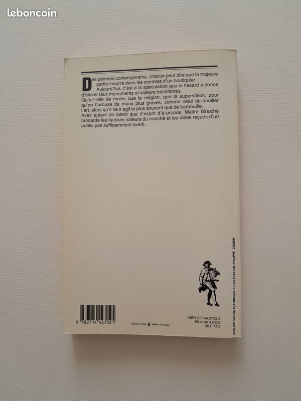 De la Peinture Moderne en général et de la Spéculation en particulier de Maitre Binoche (image 2)