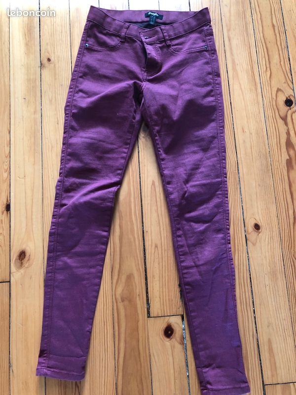 Pantalon bordeaux en 36 (image 1)