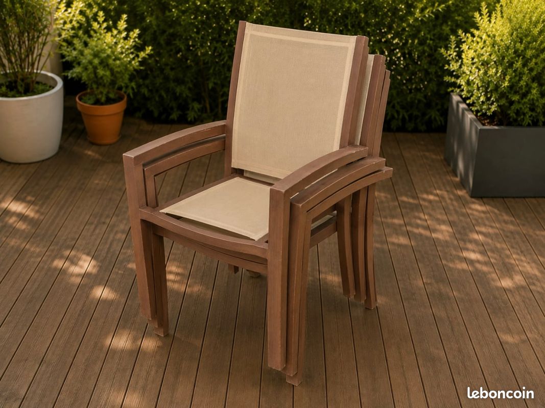 Lot de 4 chaises de Jardin Resysta (image 2)