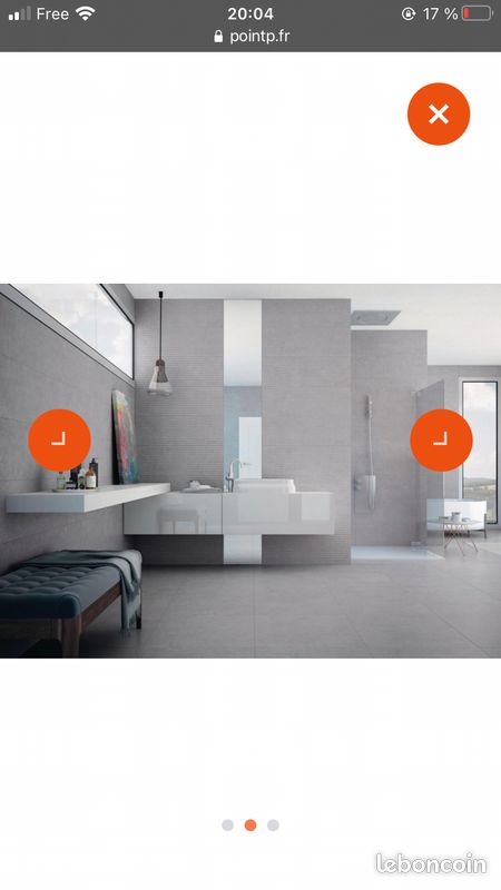 Carrelage douche Point P Arte Design Jane Blanc (image 3)