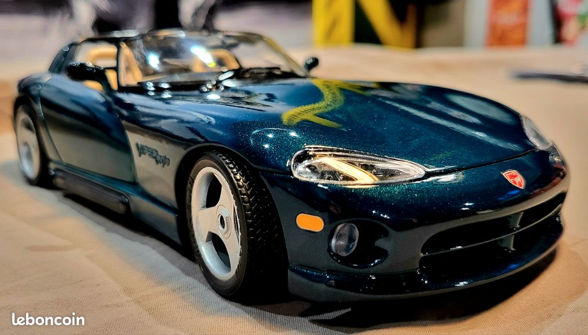 Dodge Viper RT-10 Cabriolet 1993 - Burago 1/18 - Collection - Jaune