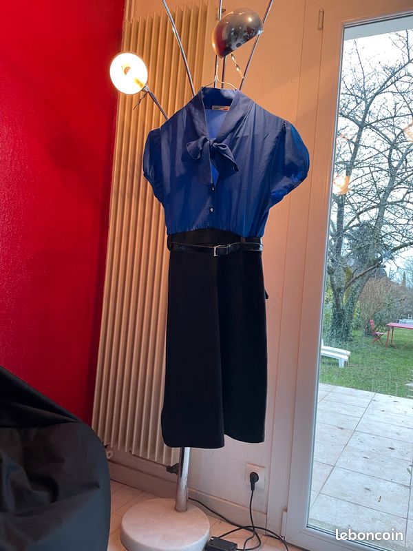 Robe bleu et noir taille 38, style hôtesse de l’air (image 4)