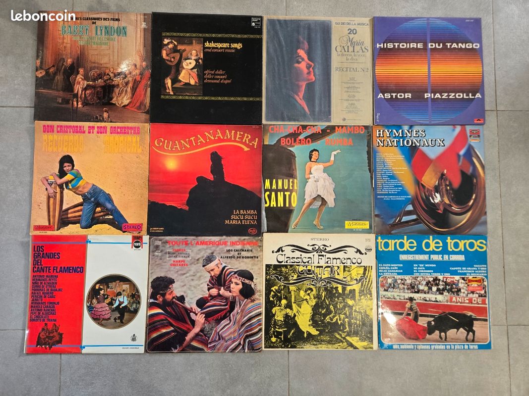 Lot Vinyles Éclectique : Piazzolla, BO Barry Lyndon, Classique & Flamenco (image 1)