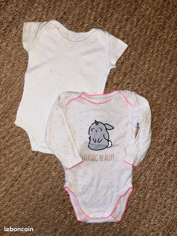 Lot de 2 bodys 6 mois (image 1)