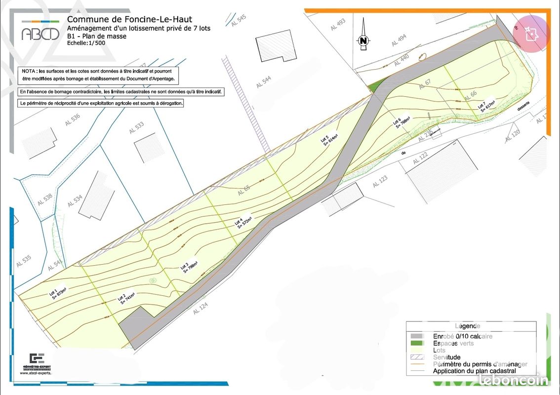 Terrain 614 m² · à Foncine-le-Haut · 614 m² · 87 800 €