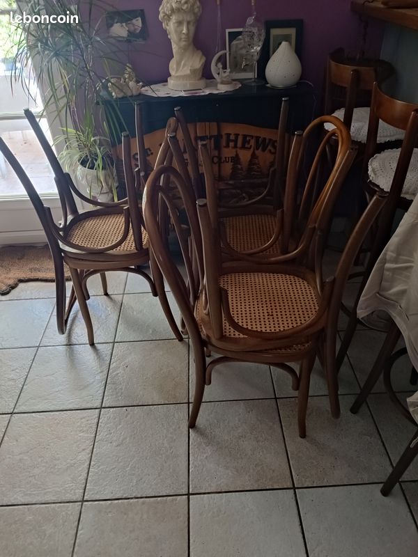 6 chaises bois tourné Thonet (image 2)