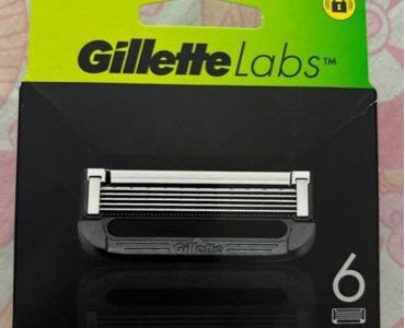 GilletteLabs – Pack De 6 Cartouches De Rasoir Homme Neuves – Lames En Acier Inoxydable – Livraison Gratuite