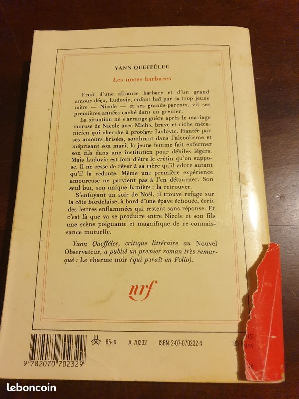 Les noces barbares de Yann Queffélec (image 2)