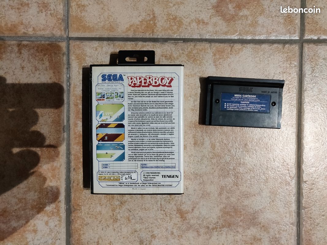 Test de Paper Boy sur Sega Master System