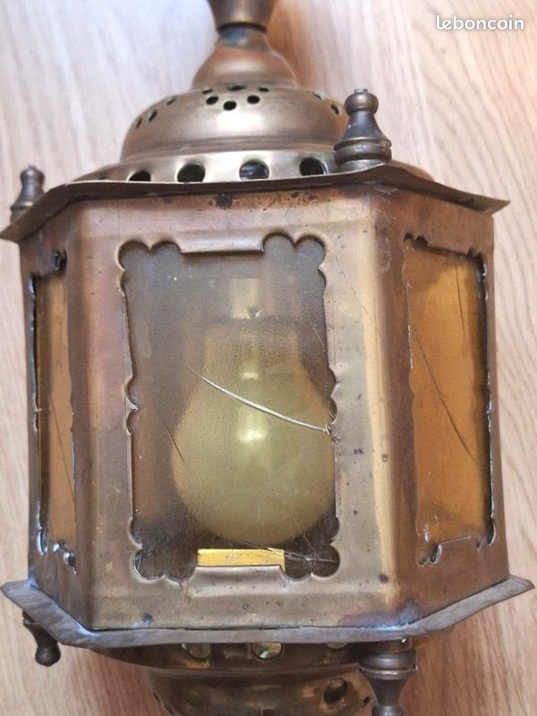 Ancien verre biseauté pour restauration cadre / pendule / lanterne ... N°9