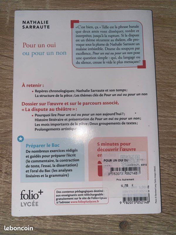 Pour un oui ou pour une non- Nathalie sarraute (image 3)