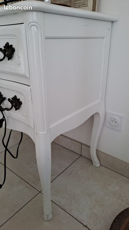 Commode vintage 2 tiroirs (image 3)