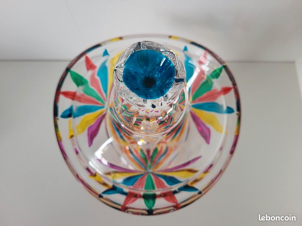 Bonbonnière en cristal multicolore (image 2)