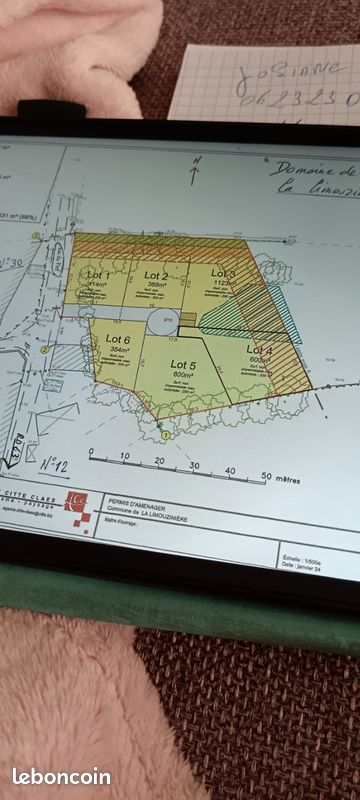 Vends terrain viabilisé constructible 600m2 · à La Limouzinière · 95 000 €