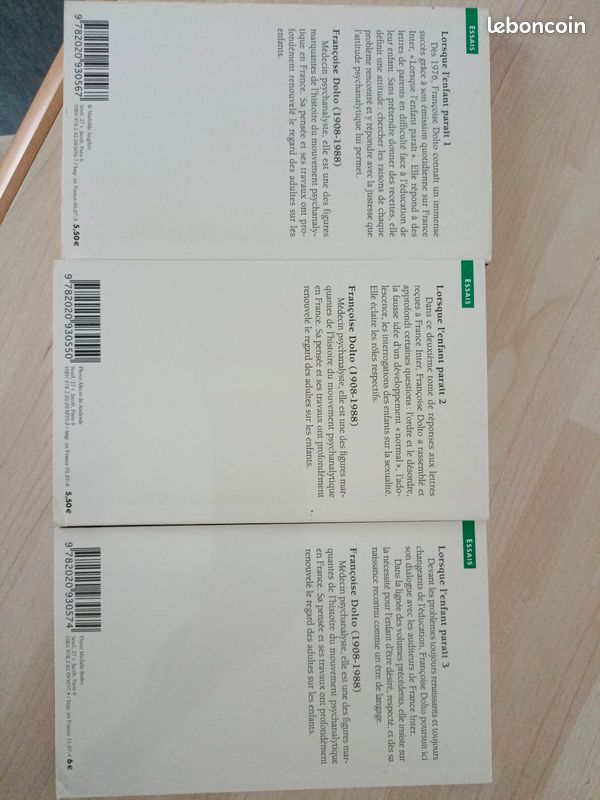 Françoise Dolto Lorsque l'enfant parait Tomes 1,2 et 3 (image 5)