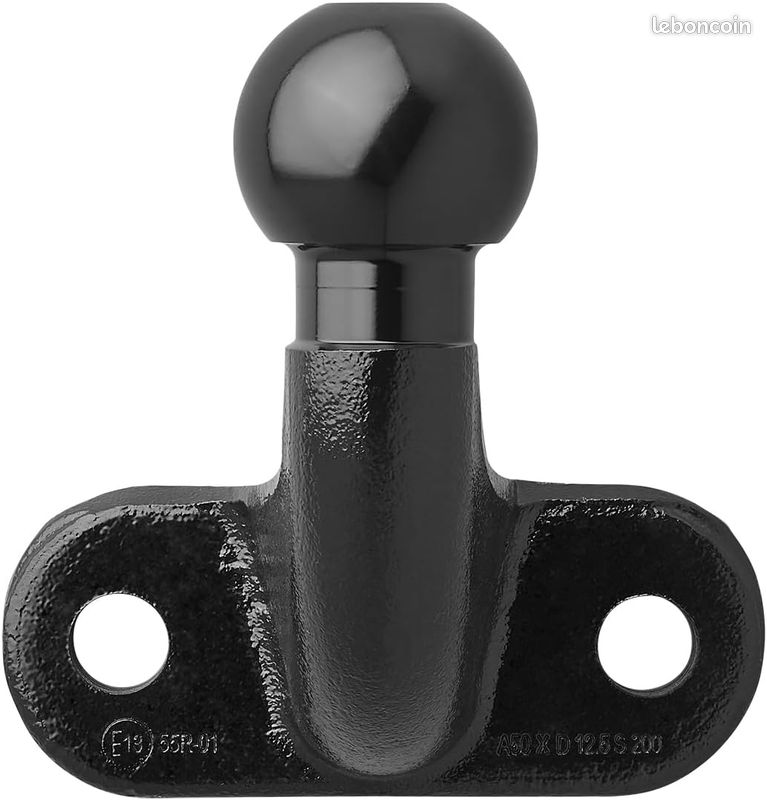 ProPlus 341210 Boule d'Attelage Équerre Noir (image 1)