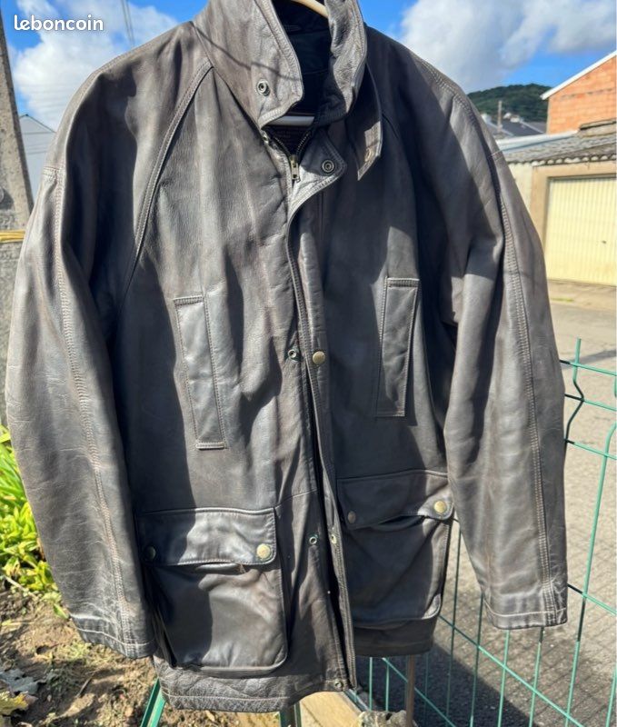 Blouson en cuir Redskins, taille M Vintage (image 4)