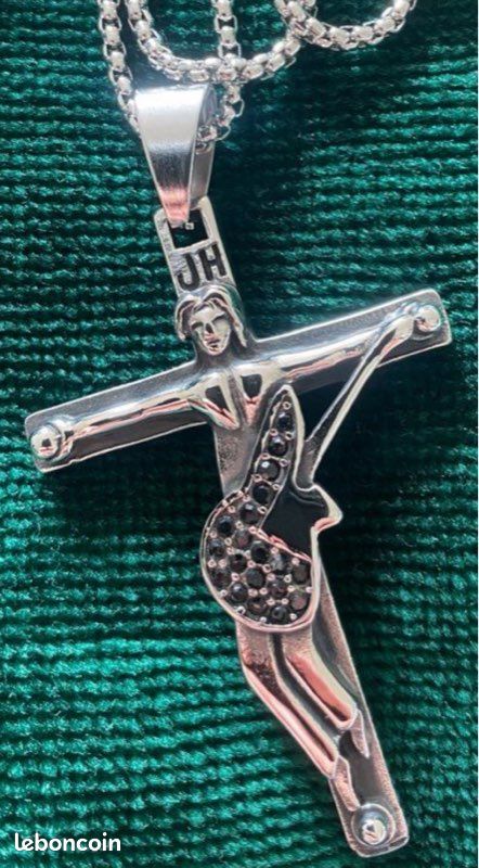 Bijouterie Croix De Johnny Hallyday Argent Croix De Johnny