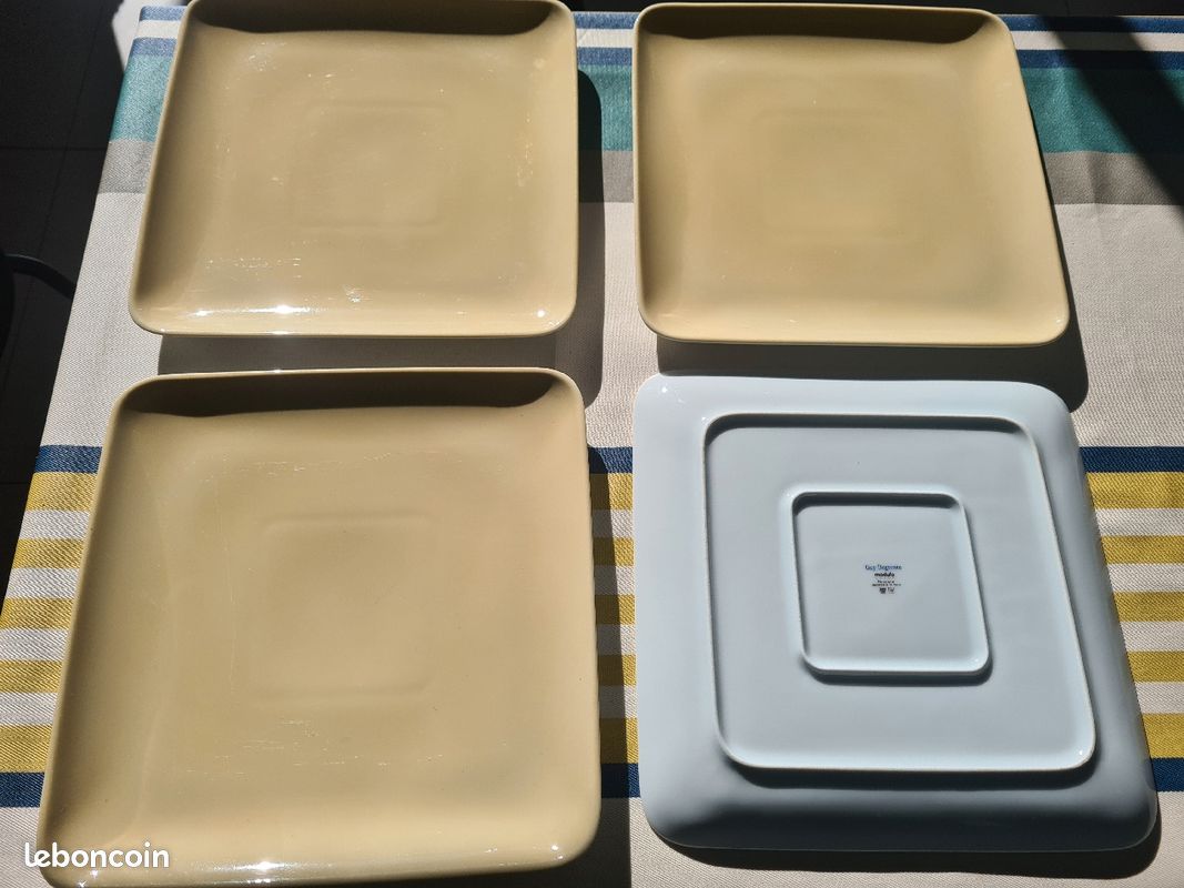Lot 7 assiettes plates Guy Degrenne (image 1)
