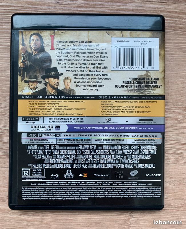 4K UHD 3:10 pour Yuma (pas de Blu-ray) (image 2)