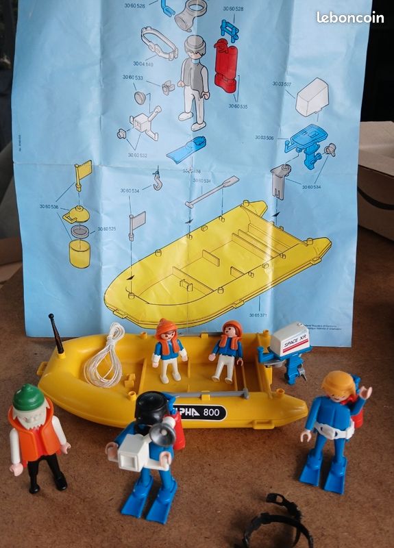 Playmobil vintage bâteau Alpha 800 (11) (image 1)
