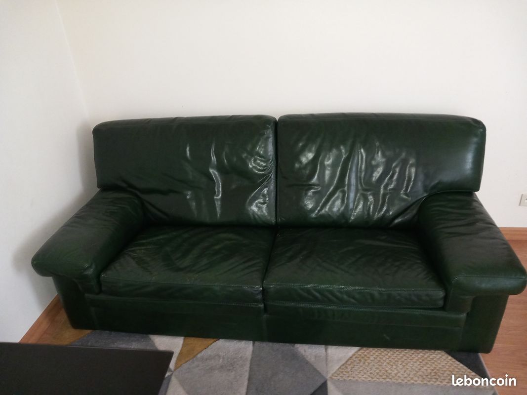 Vend canapé cuir (image 1)