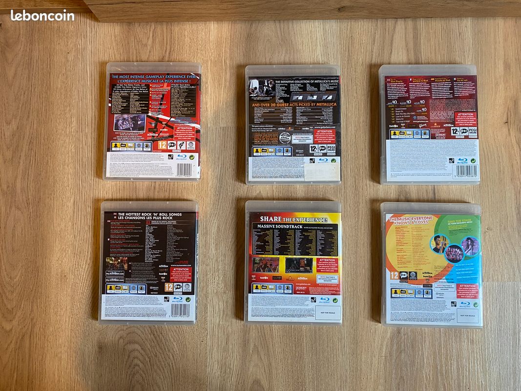 Lot jeux PS3 Guitar Hero + Band Hero (6 jeux) (image 2)