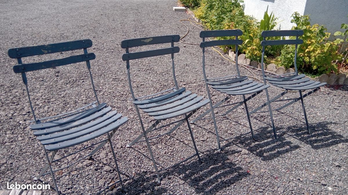 4 chaises jardin vintage (image 3)