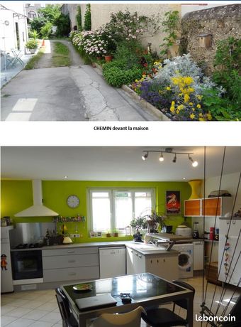 Duplex centre Chanas avec jardin