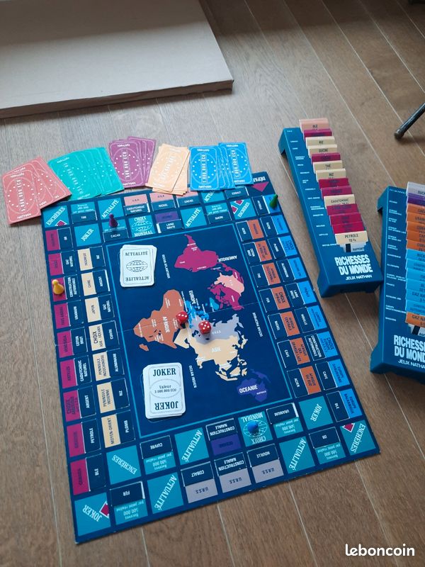 Jeu De Société: RICHESSES DU MONDE. Nathan. Complet