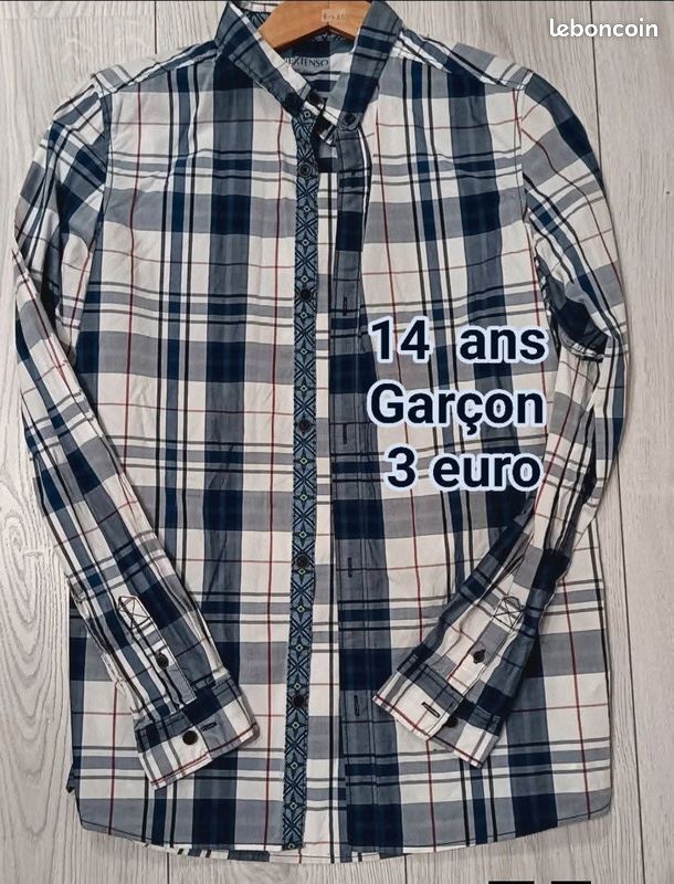 Chemise garçon 14 ans Okaidi (image 1)