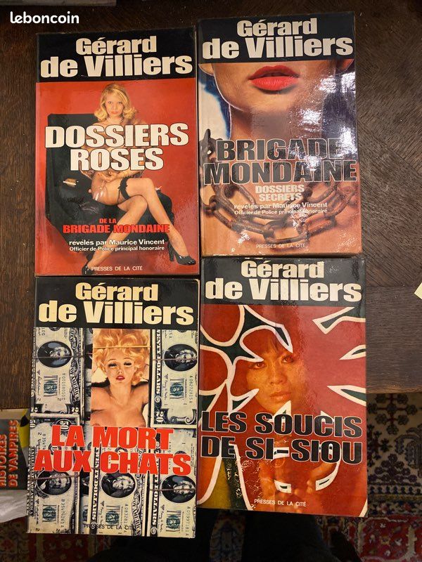 Lot de 4 romans Gerard de Villiers aux presses de la cité (image 1)
