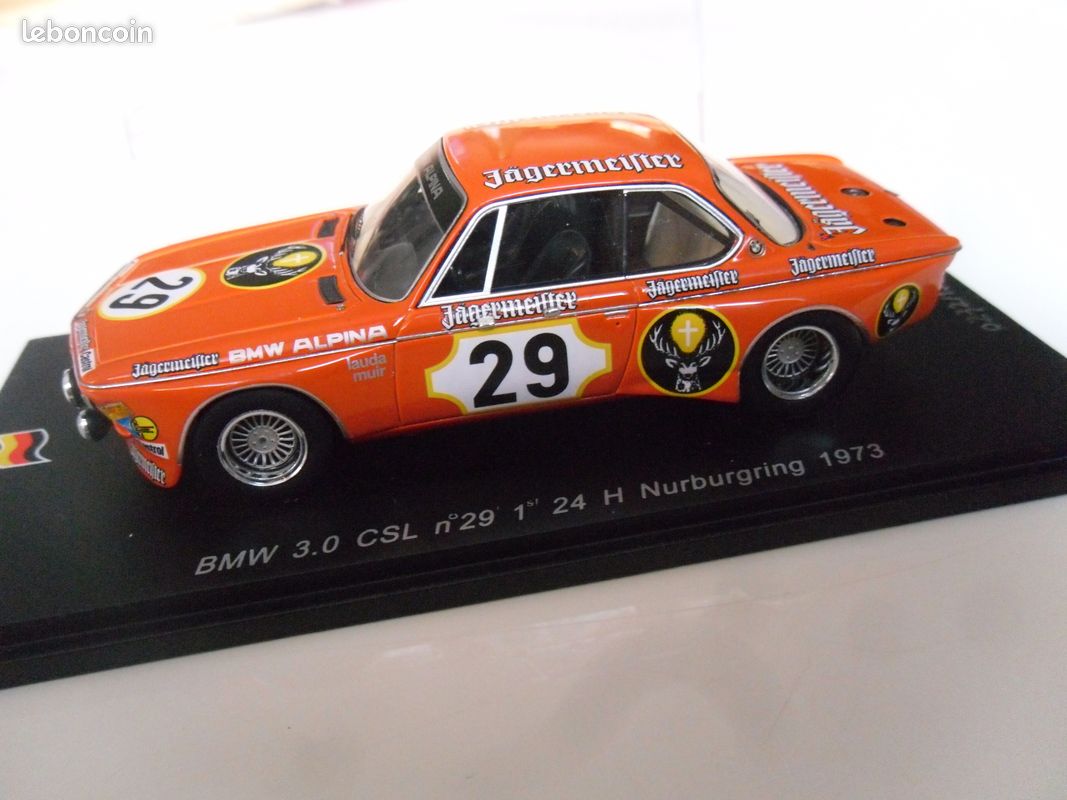 SPARK-MODEL S1564 Scale 1/43 | BMW 3.0 CSL N 58 24h LE MANS 1973 W.BRUN - C.KOCHER - J.P