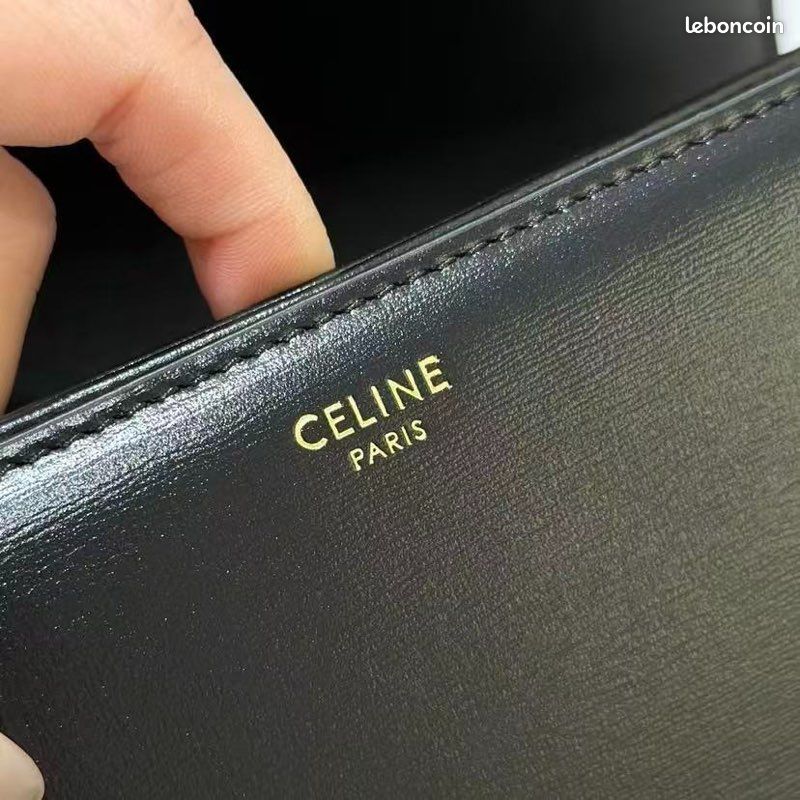 CELINE triomphe teen (18,5cm) cuir agneau (image 4)