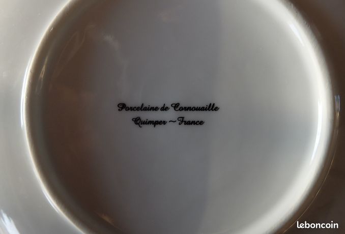Assietre Quimper CPC Céramiques De Cornouaille - Signée - Petits Défauts