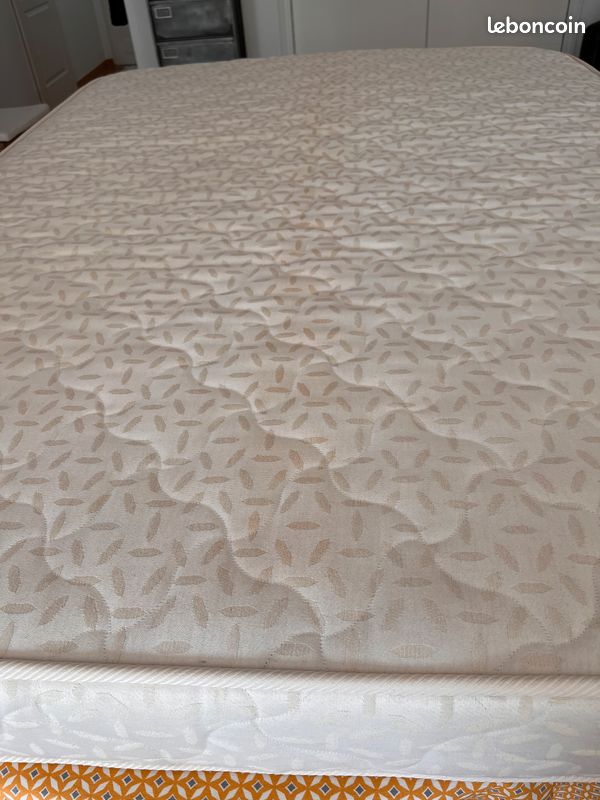 Sommier tapissier à lattes + matelas (2 places) (image 6)