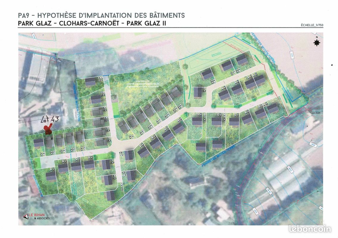 Terrain 233 m² · à Clohars-Carnoët · 64 500 €