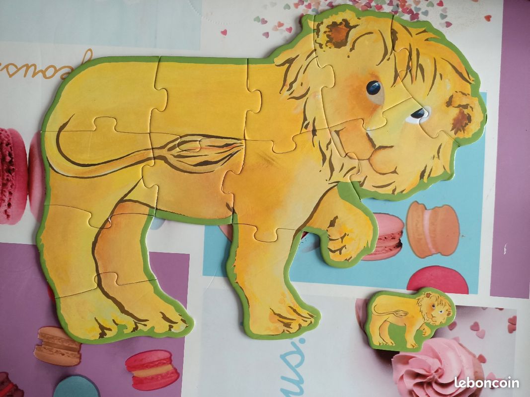 Boîte de 6 puzzles géants Djeco (image 1)